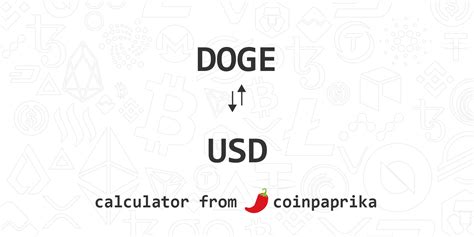 DOGE to USD: Convert Dogecoin to US Dollar .